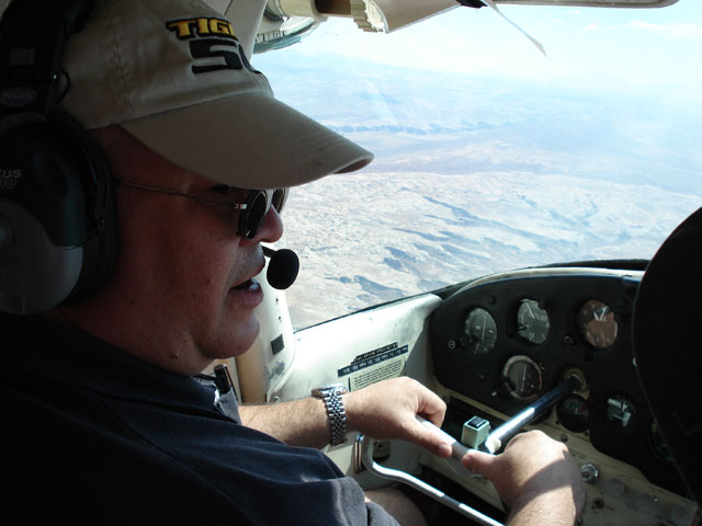John at the controls of N5174A